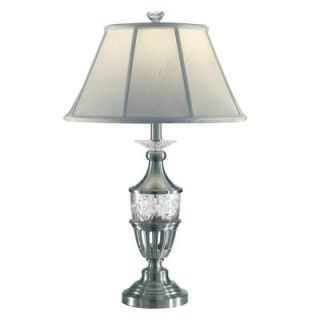 Dale Tiffany Raleigh 27.5 in. Brushed Nickel Table Lamp DISCONTINUED SGT11185