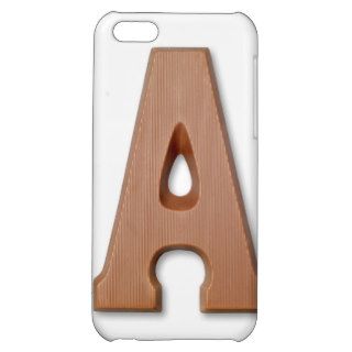 Chocolate letter A iPhone 5C Cases