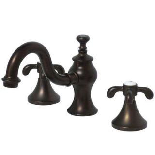 Kingston Brass 8 in. Widespread 2 Handle High Arc Bathroom Faucet in Oil Rubbed Bronze HKS7165TX