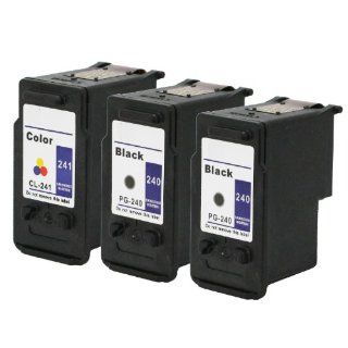 Discountinkllc  Remanufactured 3 Packs Canon PG 240 CL 241 Ink Cartridge For PIXMA MG2120 MG2220 MX392 Printer
