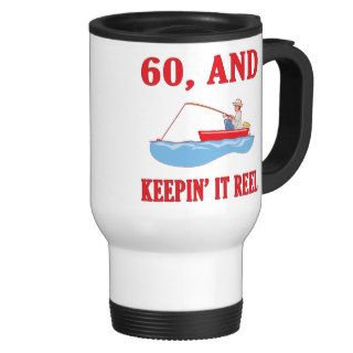 60th Birthday Fishing Gag Gifts Coffee Mug