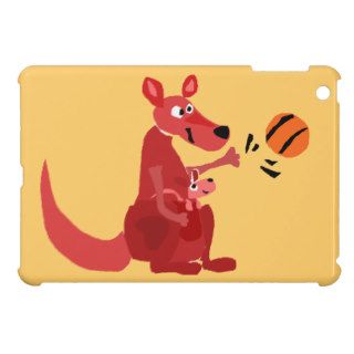 YY  Kangaroo Mother and Baby with Basketball iPad Mini Cover