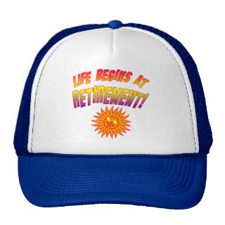 Life Begins at Retirement Mesh Hat