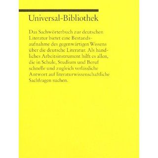Sachwrterbuch zur deutschen Literatur. Volker Meid 9783150181294 Books