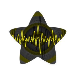 Sound Yellow Dark sticker star