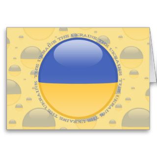 Ukraine Bubble Flag Cards