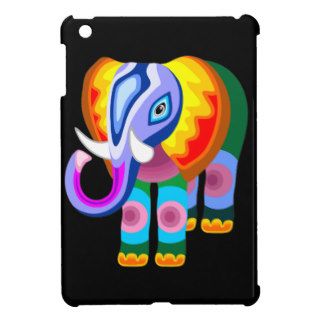 Elephant Rainbow Colors Patchwork iPad Mini Cover For The iPad Mini