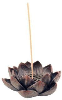 4 Inch Decorative Peaceful Lotus Incense and Tealight Candle Holder  