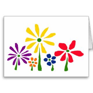 XX  Floral Art Daisy Design Greeting Cards