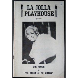 La Jolla Playhouse 1964 Program Ethel Waters Actress on Cover La Jolla Playhouse Books