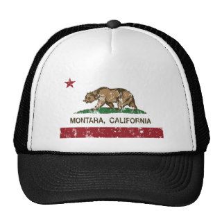 montara california state flag trucker hats