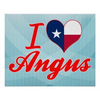 I Love Angus, Texas Poster