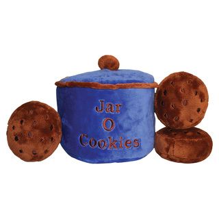 Loopies 7 inch Plush Jar of Cookies Pet Toy Swag/Loopies Pet Toys