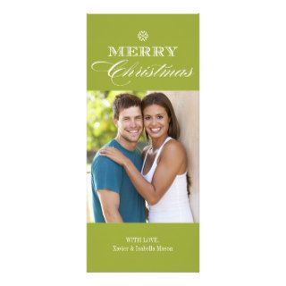 9.25 x 4 Merry Christmas  Photo Holiday Card Announcement