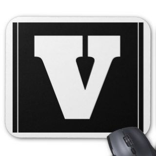 V   Add Your Name Or Text Mousepad