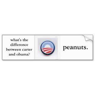 what's  the difference between careter & obama? bumper stickers