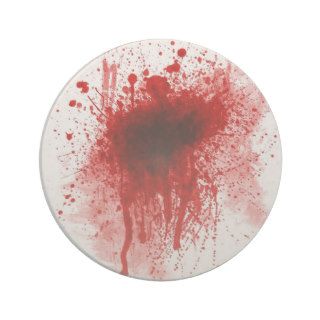 bloody shotgun wound drink coaster