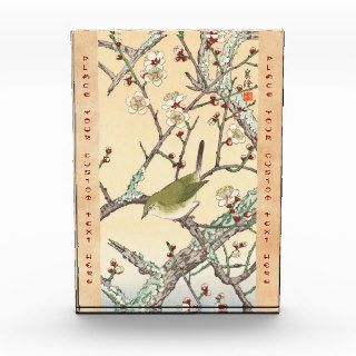Jo Bird on Plum Branch shin hanga japanese art Award