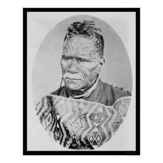 The Maori King of New Zealand 1895 Posters