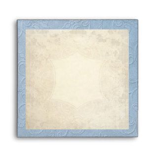 Modern Vintage Lace Tea Stained Hydrangea n Roses Envelopes