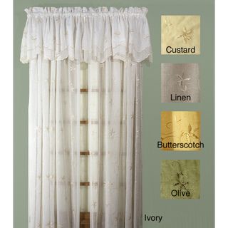 Zurich 84 inch 4 piece Curtain and Valance Set Ricardo Sheer Curtains