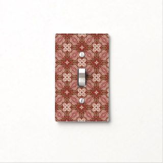 Colorful retro pattern background 4 light switch plate