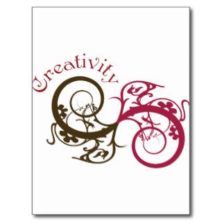 Creativity Swirl Design Postcard
