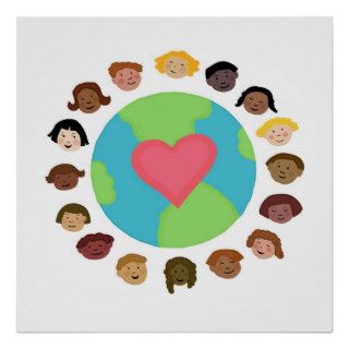 Children Around The World by farah aria Poster