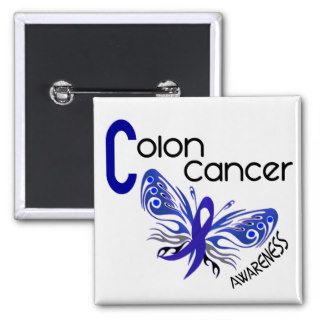 Colon Cancer BUTTERFLY 3 Pin