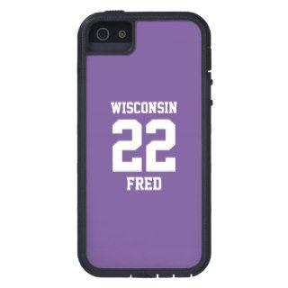 Dark Lavender Sports Jersey Personalizable iPhone 5 Covers