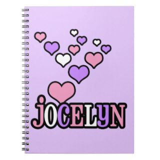 Jocelyn Bubble Hearts Personalized Note Books