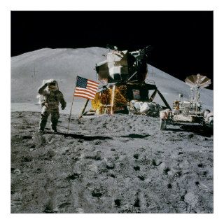 Apollo 15 Flag Rover LM Irwin Print