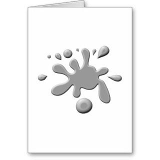Grey Paint Splodge Cards