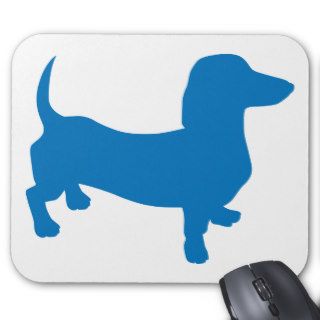 Blue Doxie, Dachshund Mouse Pads