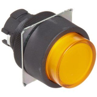 Omron A16L TR Projection Type Pushbutton, Lighted, Round, Red Electronic Component Pushbutton Switches
