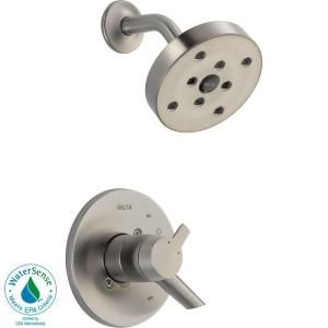 Delta Compel Single Handle 1 Spray Shower Faucet Trim Kit in Stainless (Valve Not Included) T17261 SS