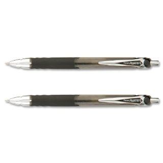 Pentel HyperG Retractable Gel Roller Pen, 0.7mm, Permanent Black Ink, 2 Pack (KL257BP2A)  Gel Ink Rollerball Pens 
