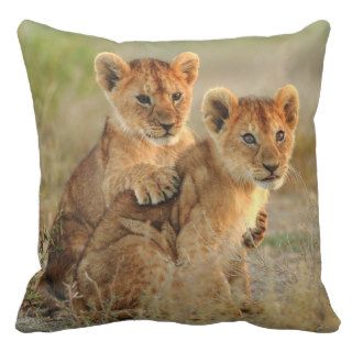 African Lion Buddies Pillow
