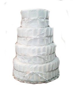 4 Tier Decorate It Yourself Babyshower Diaper Cake  Baby Diapering Gift Sets  Baby