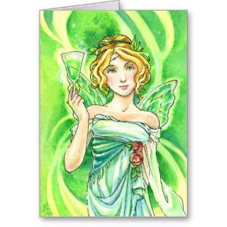 Absinthe Green Fairy card by Meredith Dillman