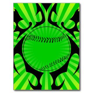 baseball. tribal. post card