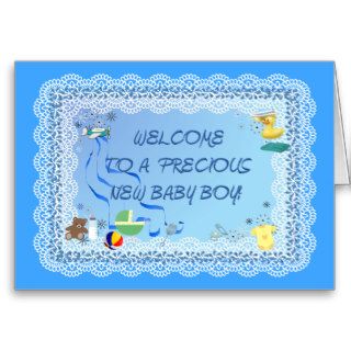 WELCOME BABY BOY  Card