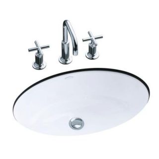 KOHLER Thoreau Undermount Bathroom Sink in White K 2907 8U 0