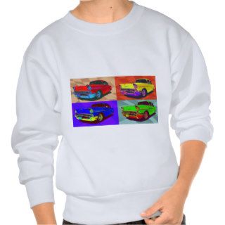 Pop art Chevy Belair illustration Pull Over Sweatshirts