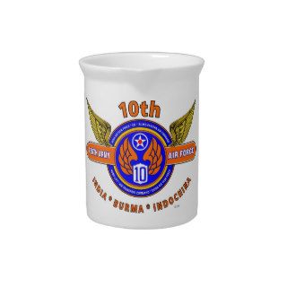 10TH ARMY AIR FORCE "ARMY AIR CORPS" WW II DRINK PITCHERS