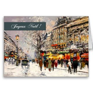 Joyeux Noël. French Christmas Greeting Cards