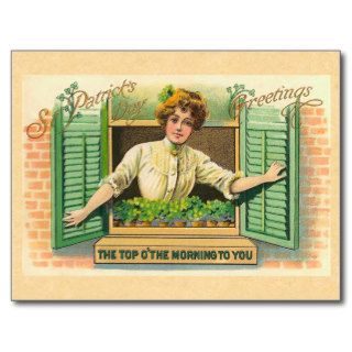 Vintage Irish Top o' the Morning Postcard