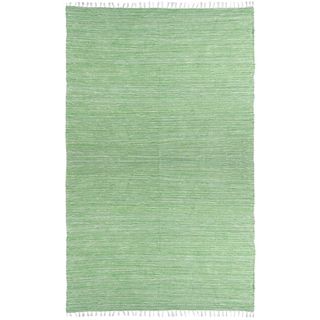 Green Reversible Chenille Flat Weave Rug (4' x 6') St Croix Trading 3x5   4x6 Rugs
