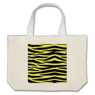 Yellow Zebra Stripes Tote Bag