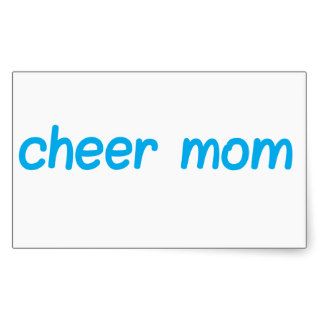 Cheer Mom Rectangle Stickers